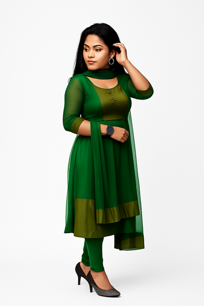 Premium Jacquard Chiffon Kurti Pant Sets